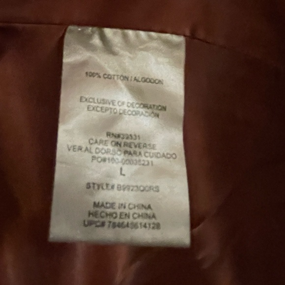 🎯 SOLD‼️Democracy khaki/green lined vest-large - Picture 7 of 8